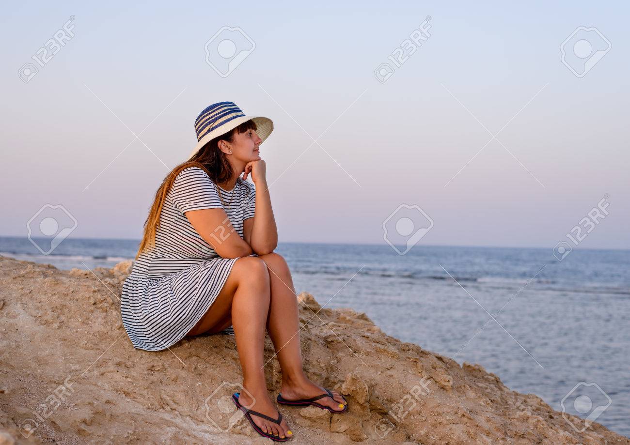 dress and flip flops