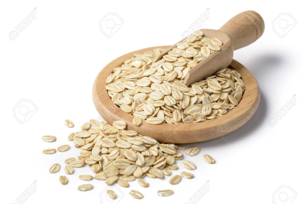 oatmeal on the white background - 39906071 oatmeal on the white background - 39906071