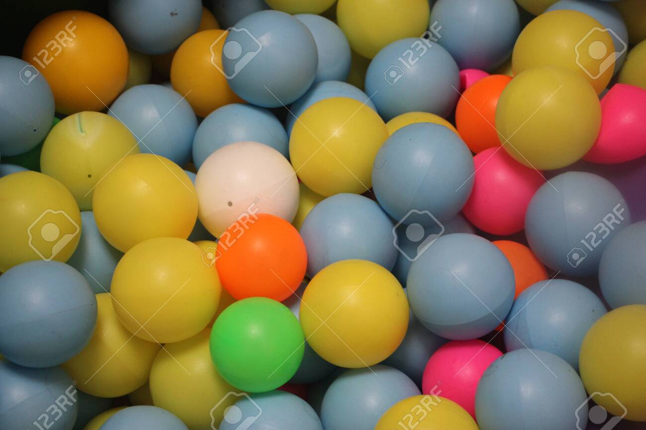 orange plastic balls