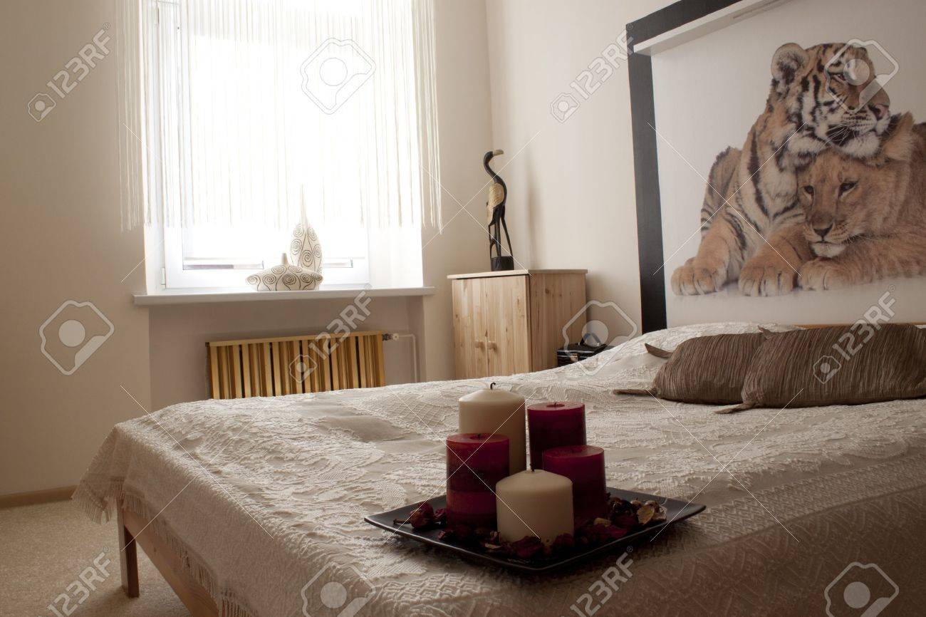 Romantic Bedroom With Candles