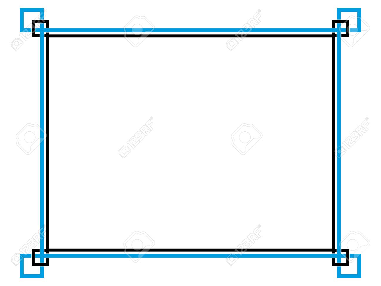 Frame Simple Border Horizontal. Royalty Free SVG, Cliparts, Vectors, and  Stock Illustration. Image 85573097.