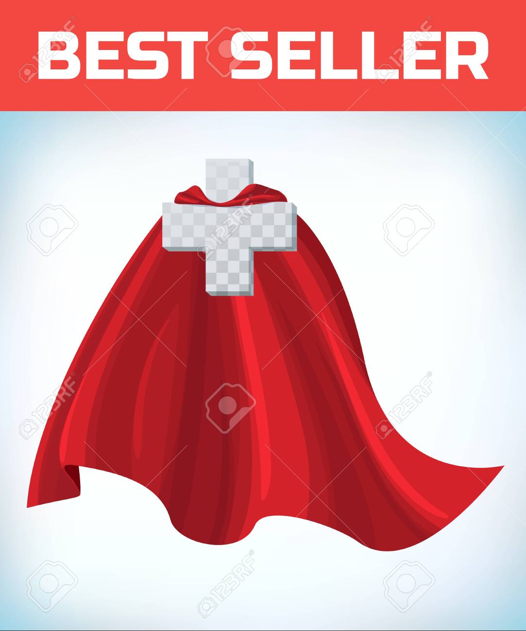 영웅 망토의 등변 십자가. 닥터 슈퍼 망토. 약국 기호입니다. 건강 아이콘입니다. 의학 개념입니다. 건강 기호입니다. 슈퍼 히어로  기호입니다. 크로스 케어. 건강한 아이디어. 엠블렘을 도와주세요. 보험 로고. 벡터 로열티 무료 사진, 그림, 이미지