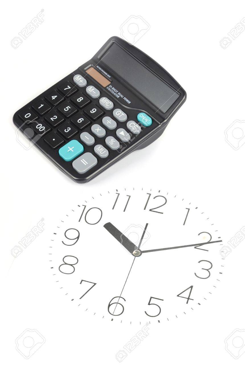 時計の文字盤に電卓 の写真素材 画像素材 Image