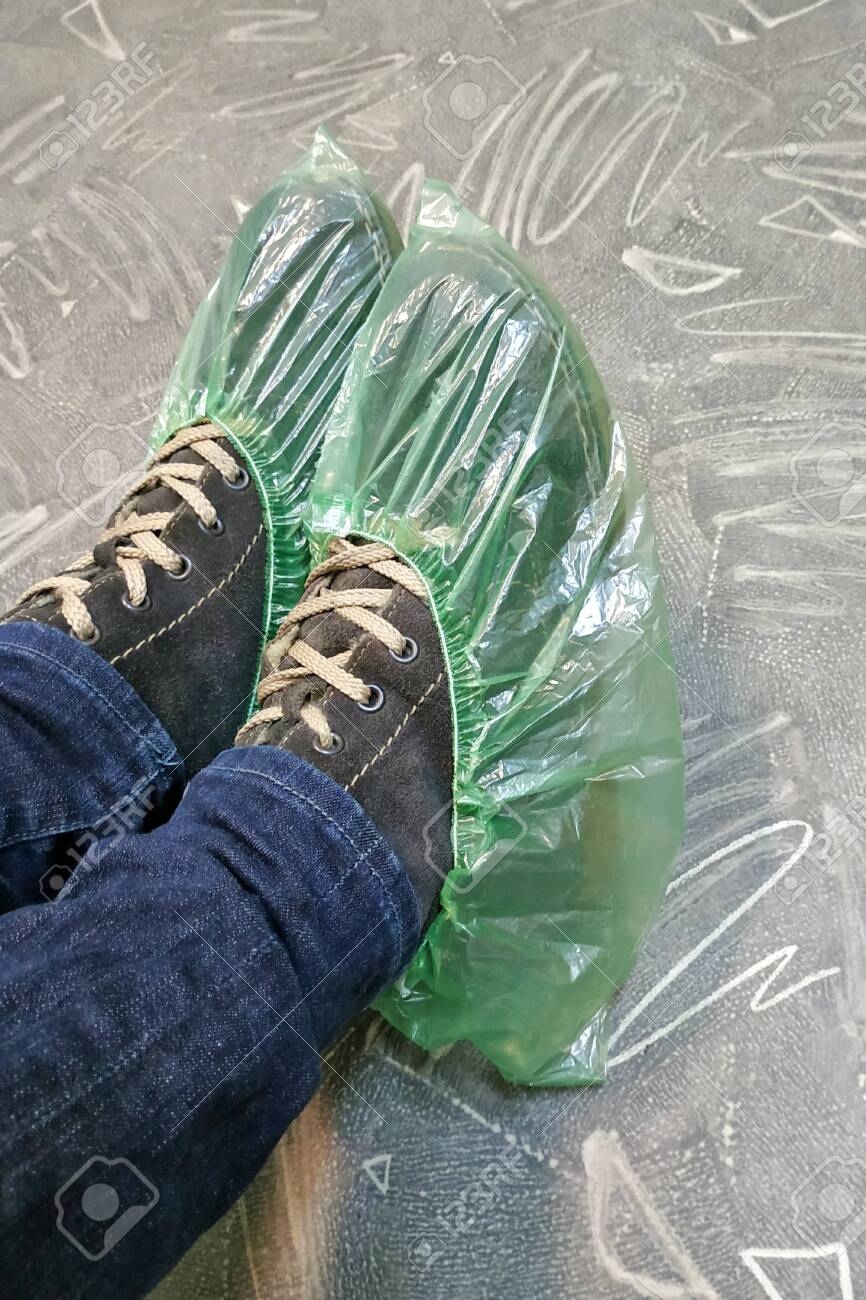 green shoe covers
