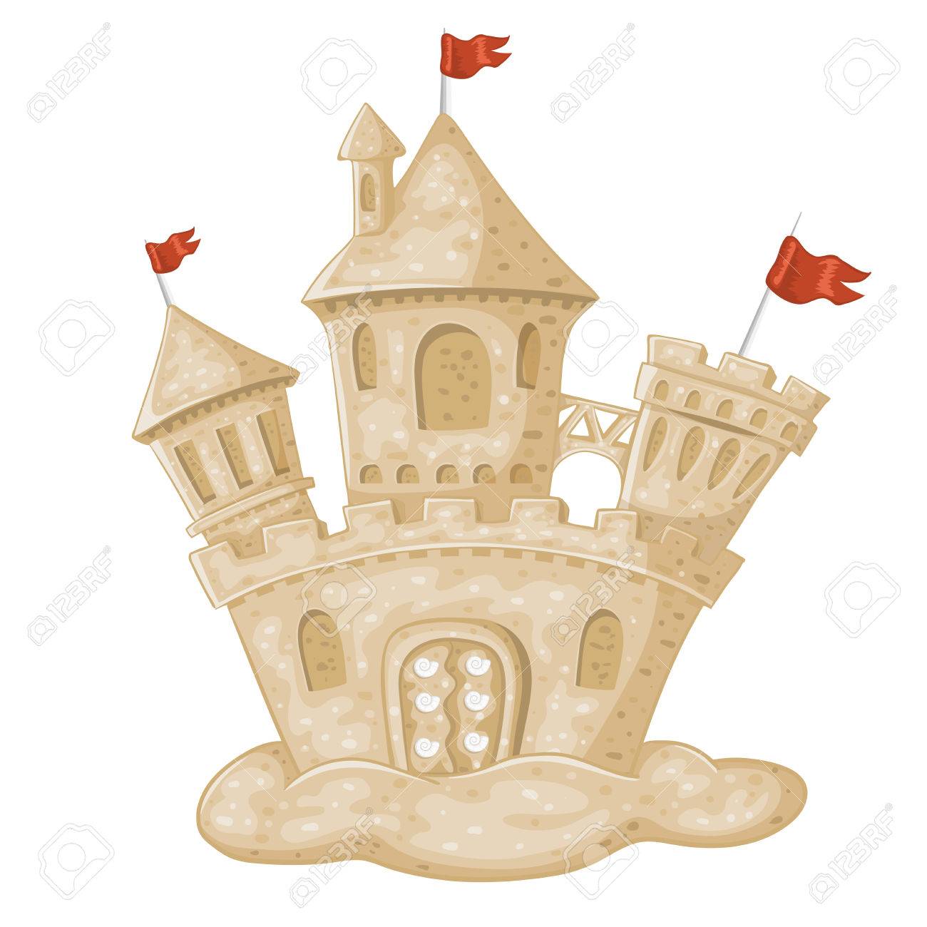 Illustration De Chateau De Sable Clip Art Libres De Droits Vecteurs Et Illustration Image