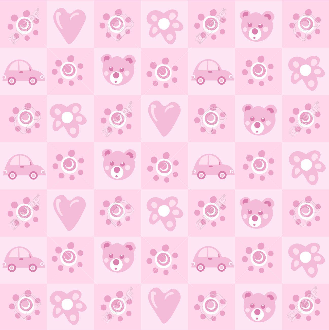 Motif Arriere Plan Pour Bebe Clip Art Libres De Droits Vecteurs Et Illustration Image