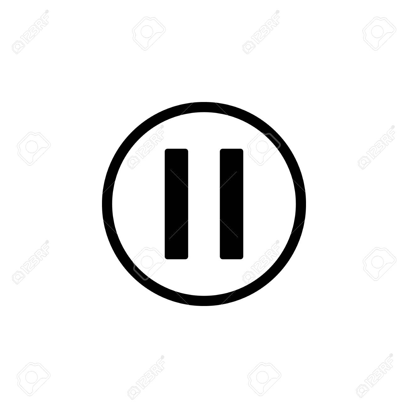 Pause Sign Icon Element Of Web Icons Premium Quality Graphic Design Icon Signs And Symbols Collection Icon For Websites Web Design Mobile App On White Background Royalty Free Cliparts Vectors And Stock