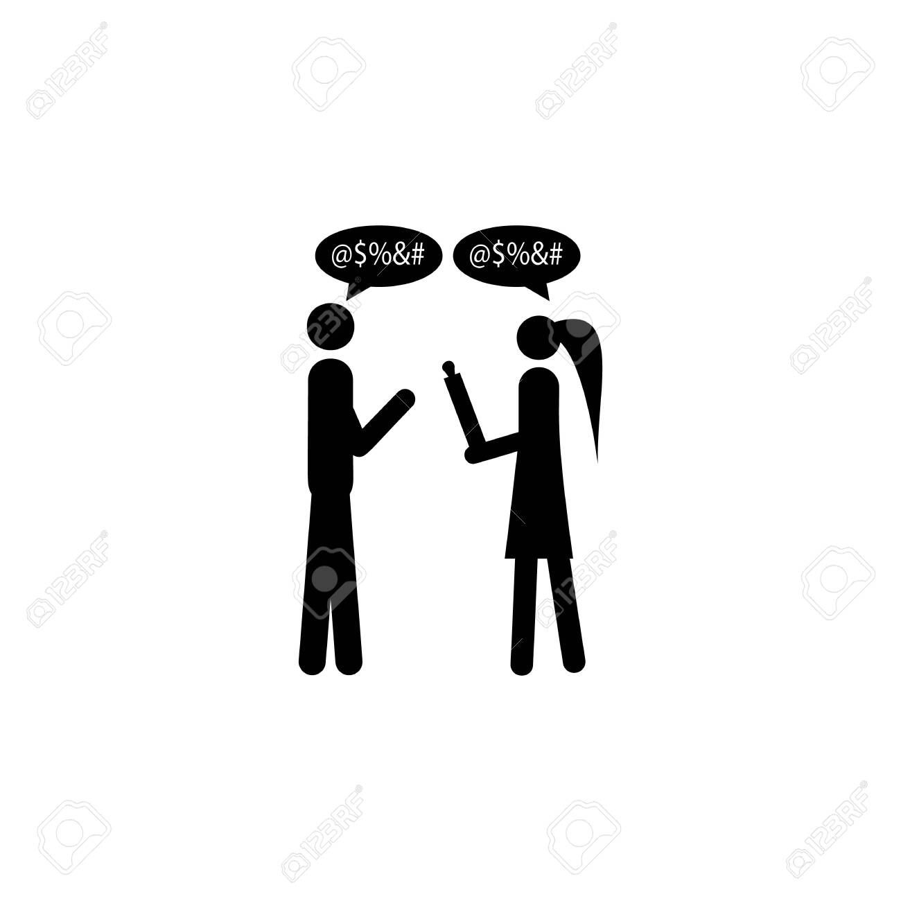 Husband And Wife Swear Icon