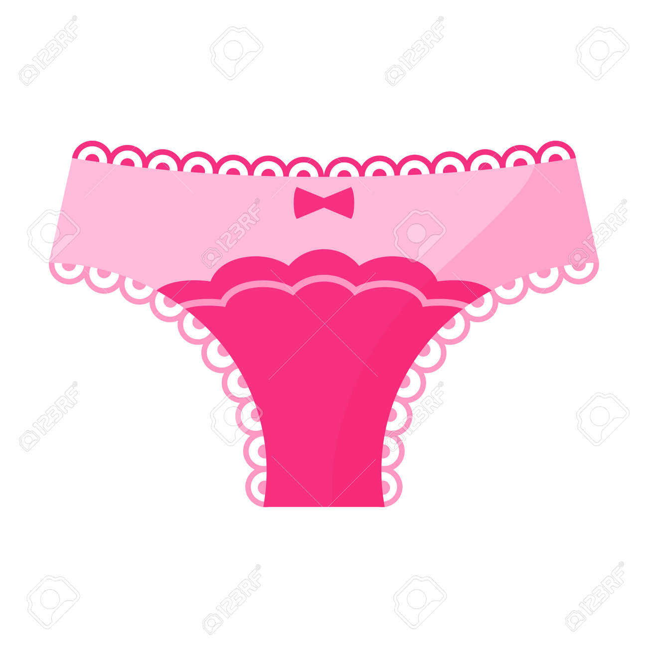 Braguita De Ropa Interior Rosa Mujer Sexy. Concepto De Moda. Ilustración Aislada De Dibujos Animados Ilustraciones Svg, Clip Vectorizado Libre Derechos. Image 177898086.