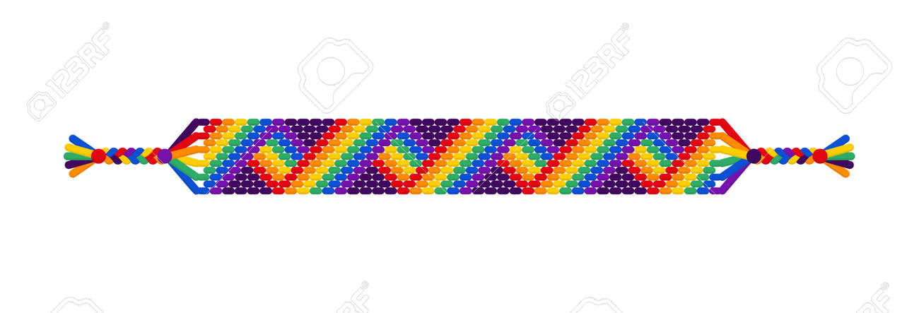 Arrowhead Rainbow String Bracelet Patterns Friendship Bracelet