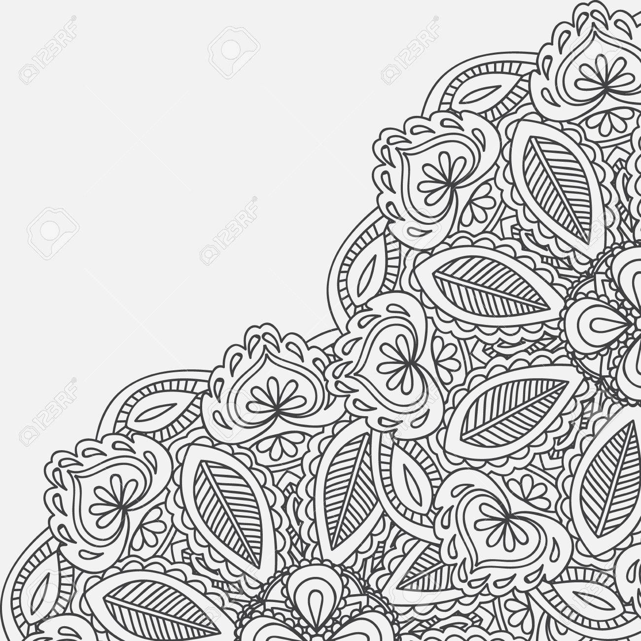 Henna Mehndi Card Template Mehndi Invitation Design Element