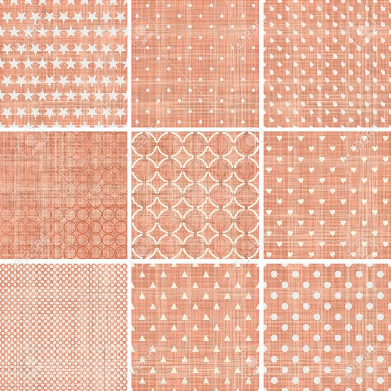 set of 9 seamless polka dot patterns in pastel girly colors royalty girly patterns