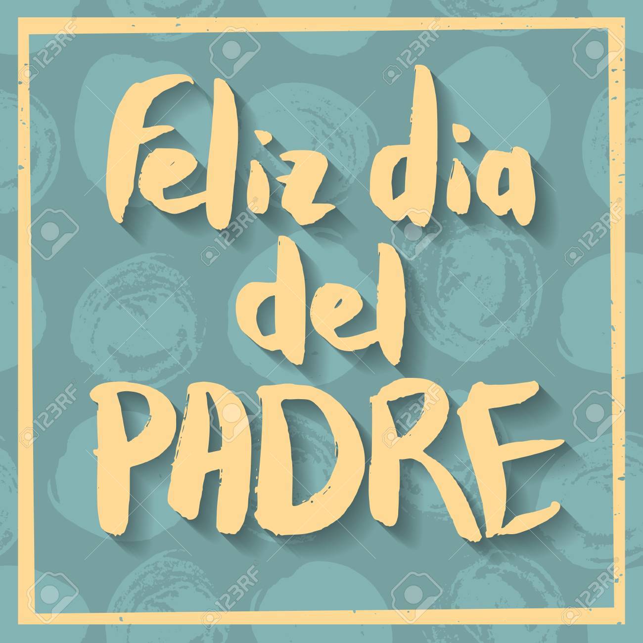 happy fathers day greeting card spanish phrase feliz dia del