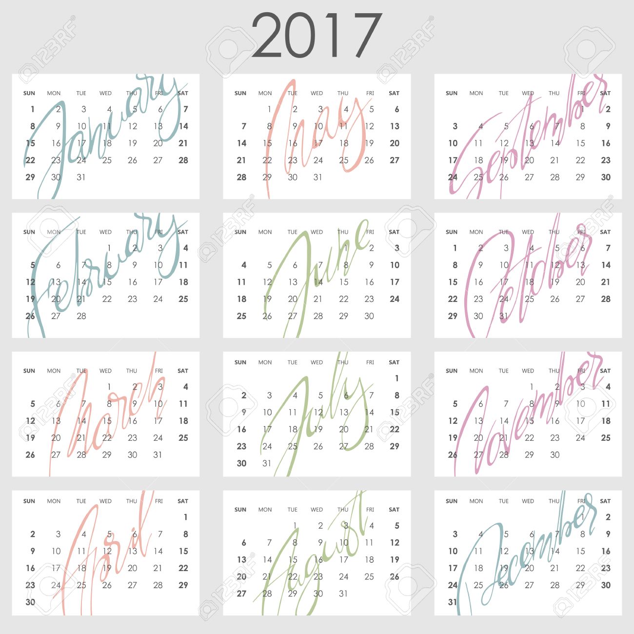 4x6 calendar template