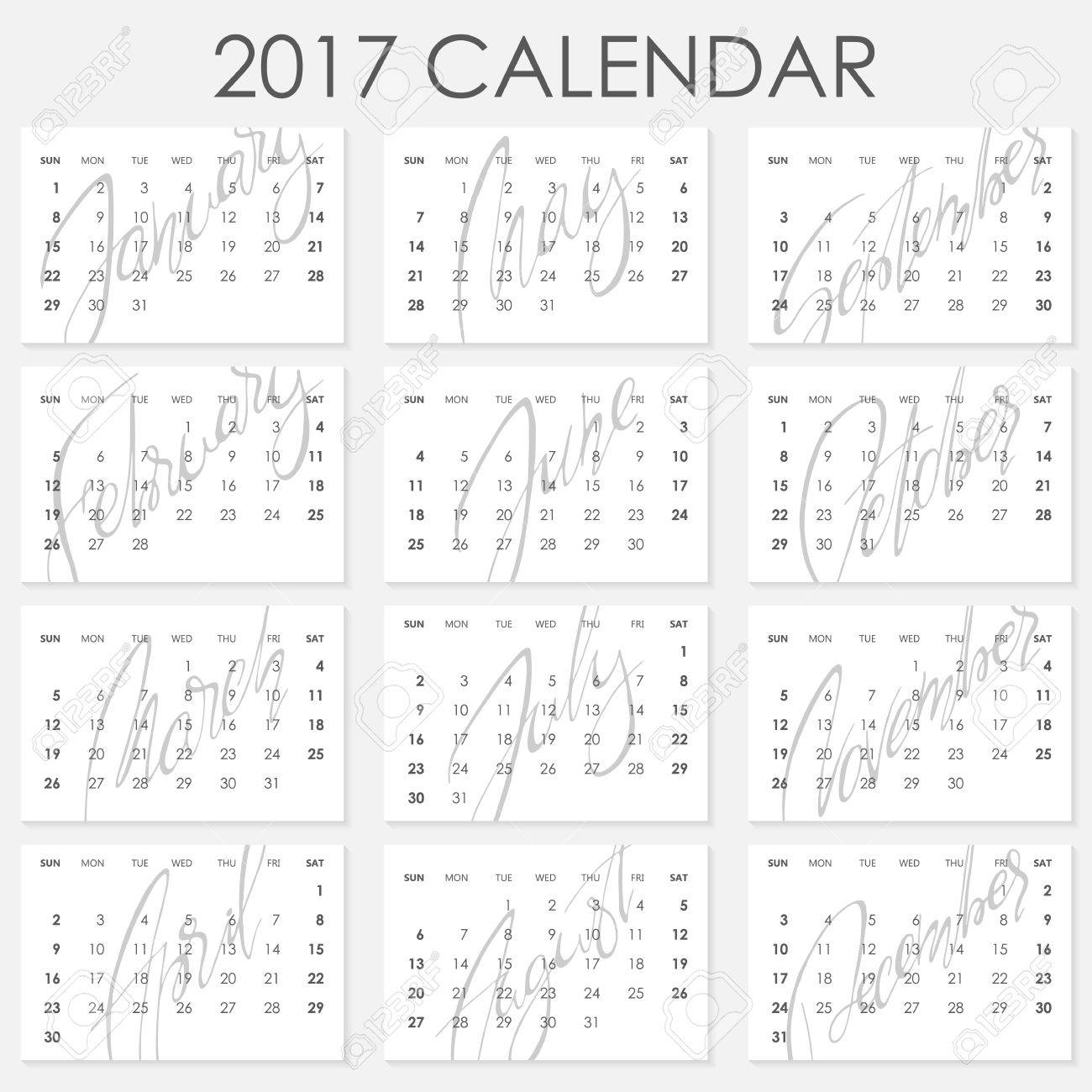 Printable 4 5 X 6 Inches Monthly Calendar Template