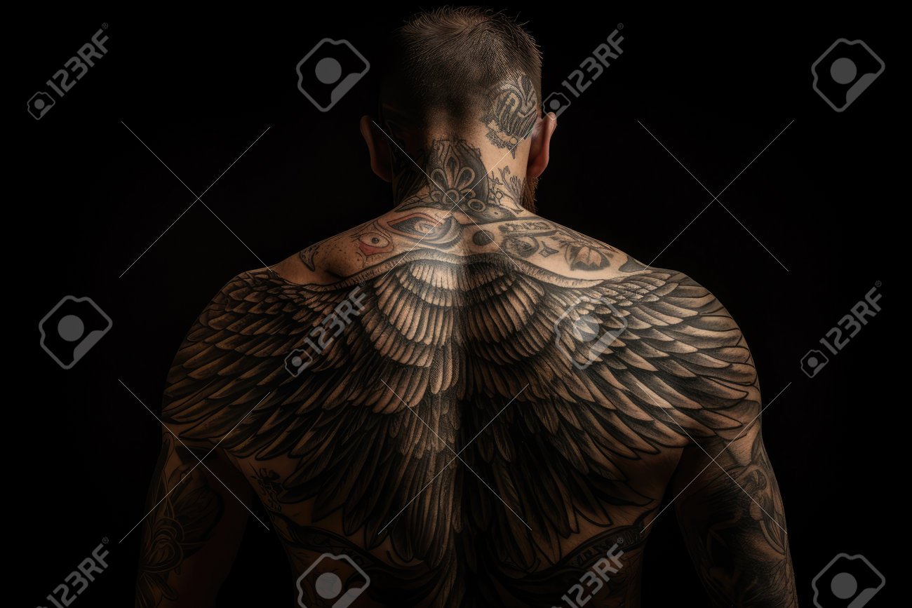 Angel on Back Tattoo Meaning & Design
