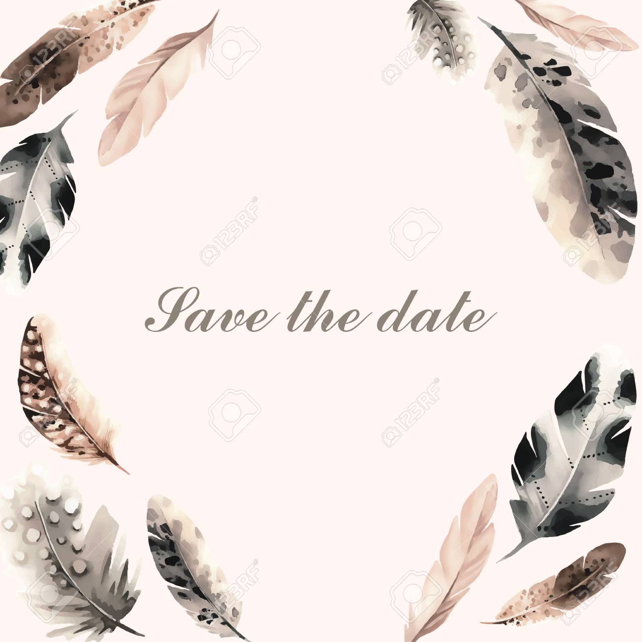 Feather Wreath In Watercolor Style Royalty Free Cliparts Vectors And Stock Illustration Image Feather Wreath In Watercolor Style Royalty Free Cliparts Vectors And Stock Illustration Image