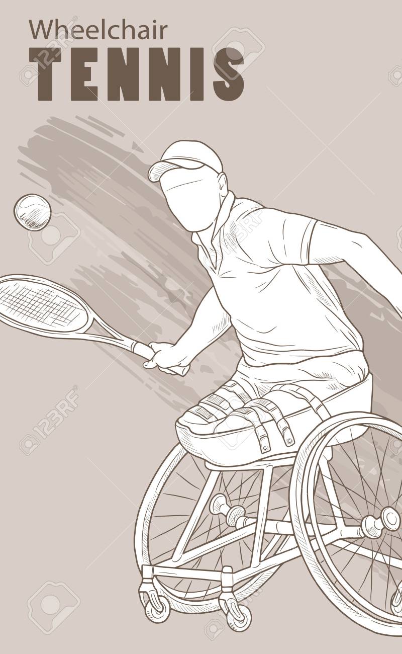 手描きのイラスト 車椅子テニス ベクター スケッチ スポーツ ラケットとボール無効選手のグラフィックのシルエット アクティブな人 レクリエーションのライフ スタイル 男障害者 のイラスト素材 ベクタ Image 手描きのイラスト 車椅子テニス ベクター スケッチ スポーツ ラケットとボール無効選手のグラフィックのシルエット アクティブな人 レクリエーションのライフ スタイル 男障害者 のイラスト素材 ベクタ Image
