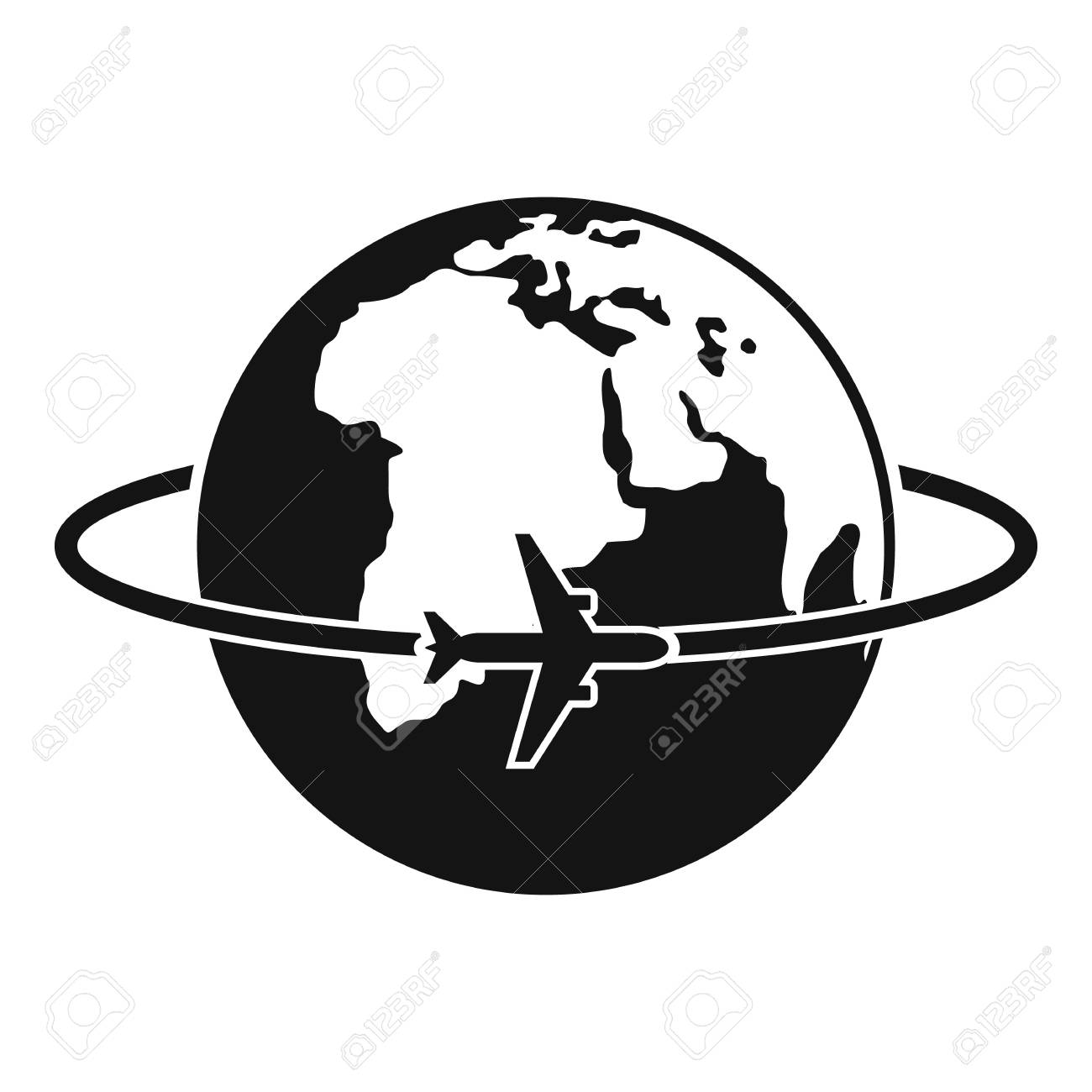 世界的なアイコン ウェブのための世界的なベクトルアイコンの簡単なイラスト のイラスト素材 ベクタ Image