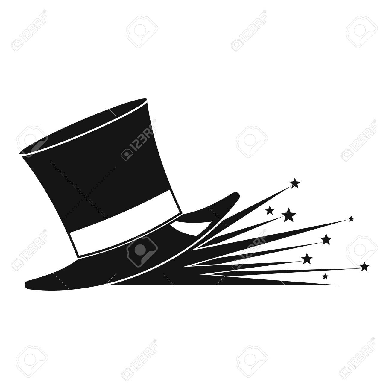 マジックハットアイコン ウェブ用のマジックハットベクトルアイコンのシンプルなイラスト のイラスト素材 ベクタ Image