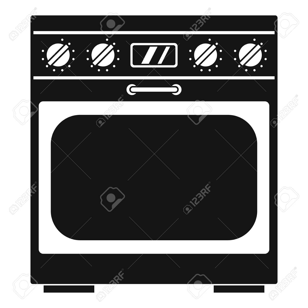 Domestic Gas Oven Icon Simple Illustration Of Domestic Gas Oven Vector Icon For Web Royalty Free Cliparts Vectors And Stock Illustration Image