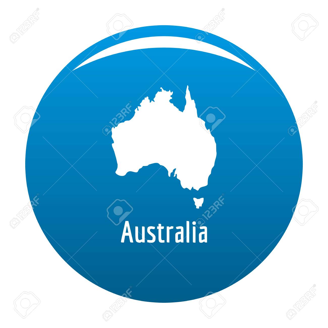 australia map in black simple illustration of australia map vector isolated on white background stock