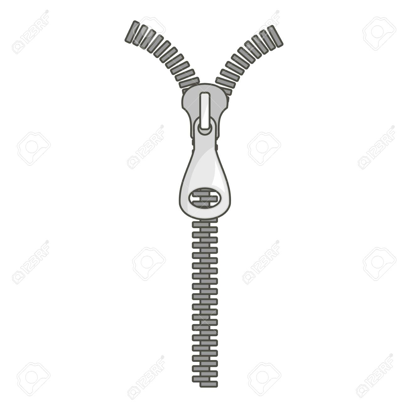 ショートジップアイコン ショートジップの漫画イラスト ウェブ用のベクターアイコン のイラスト素材 ベクタ Image