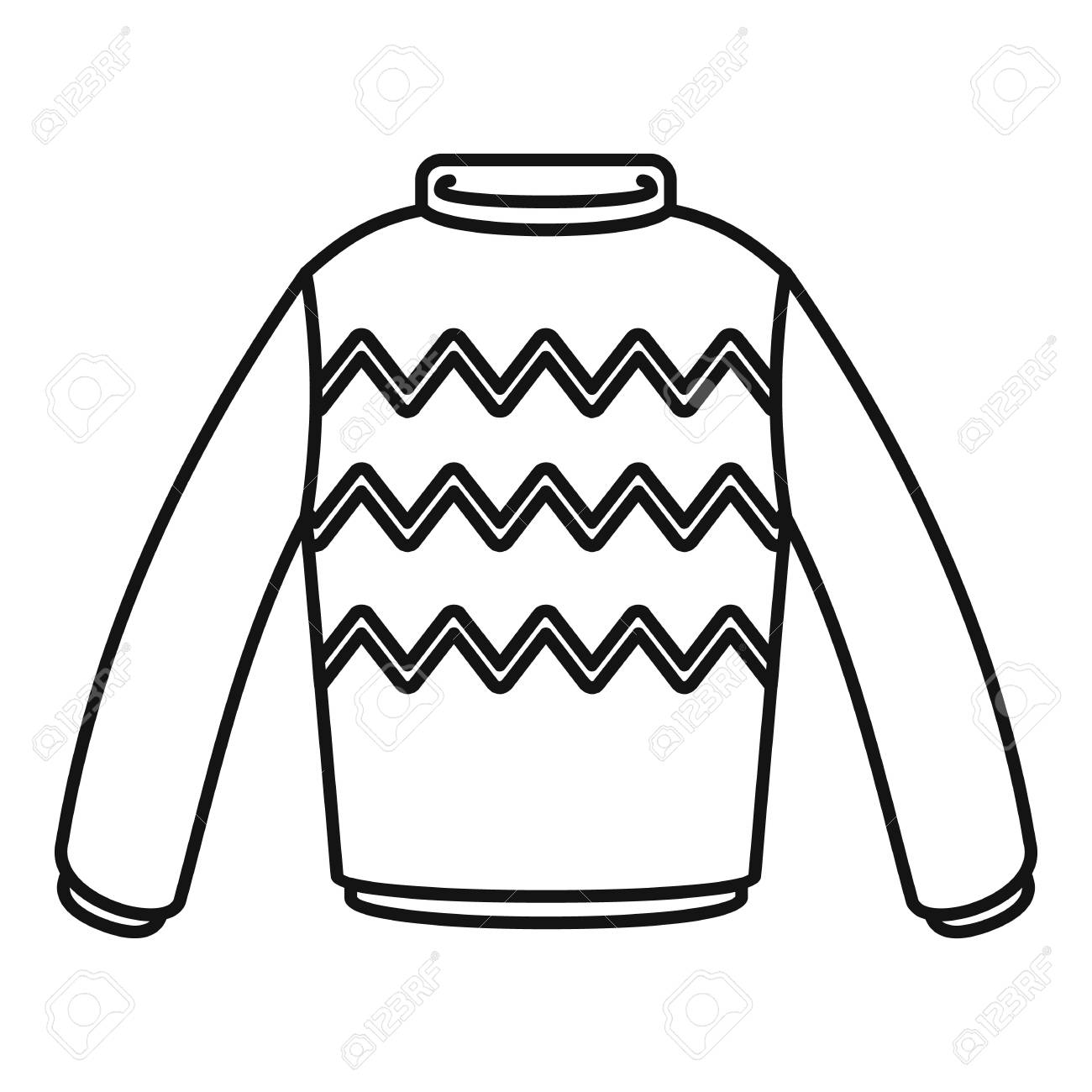 Winter sweater icon. Outline illustration of winter sweater vector..