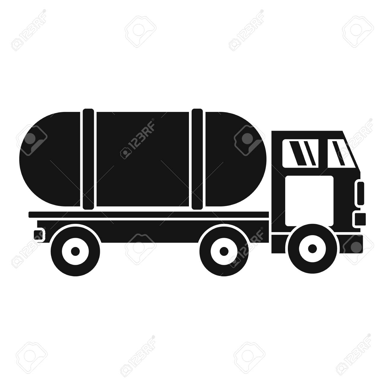 tanker truck icon simple
