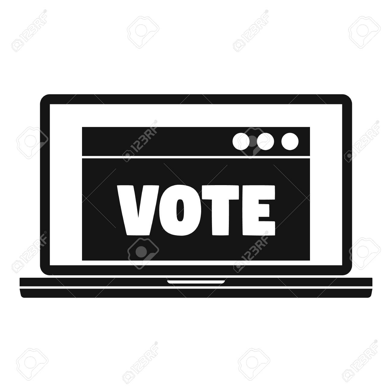 Online Vote Icon Simple Illustration Of Online Vote Icon For Stock Photo Picture And Royalty Free Image Image