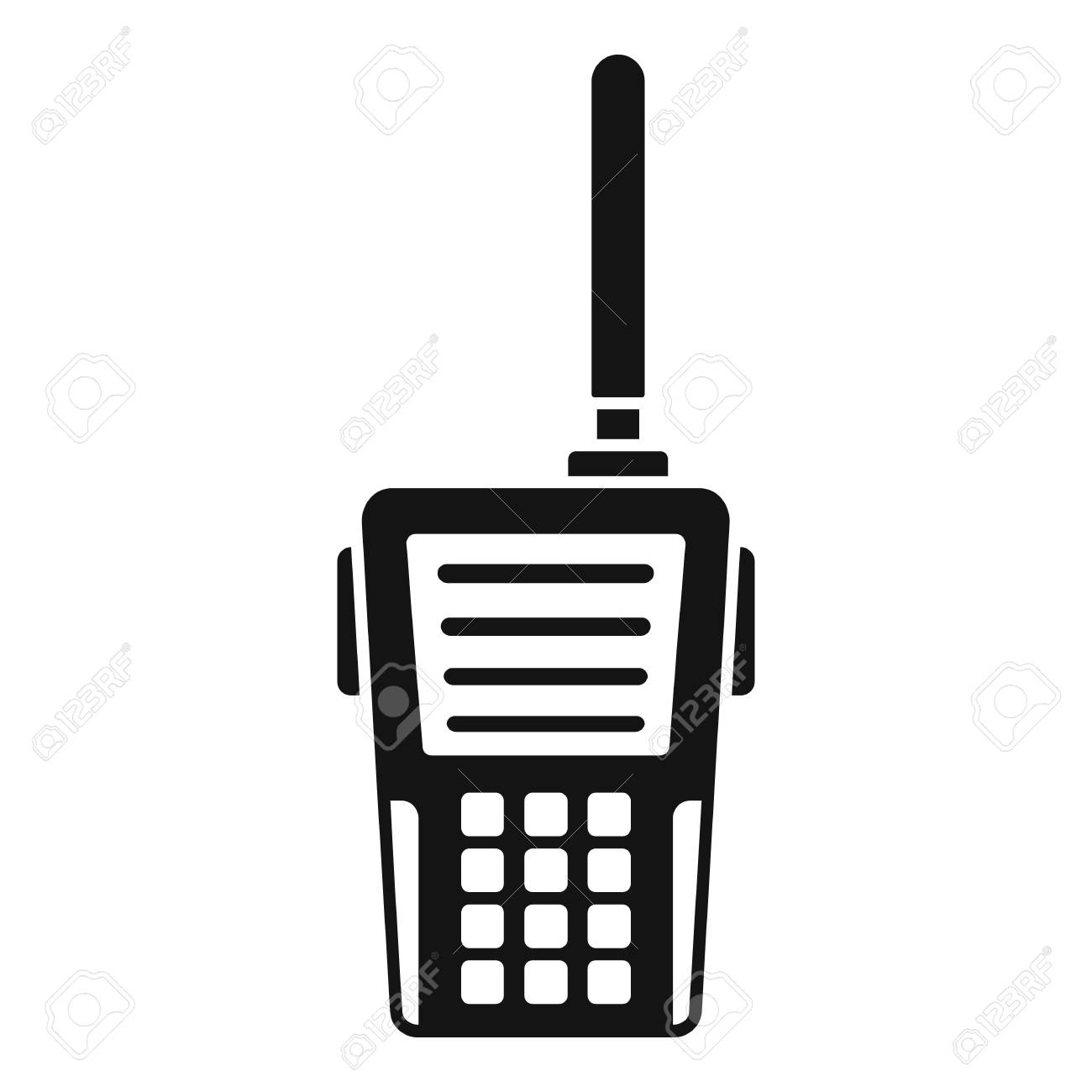 Walkie talkie icon. Simple illustration of walkie talkie vector icon for web design isolated on white background - 112920237 Walkie talkie icon. Simple illustration of walkie talkie vector icon for web design isolated on white background - 112920237