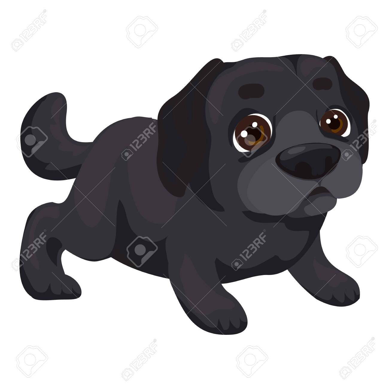 Labrador Puppy Icon. Cartoon Of Labrador Puppy Vector Icon For Web Design  Isolated On White Background Royalty Free SVG, Cliparts, Vectors, and Stock  Illustration. Image 127026226., image size:1300x1300
