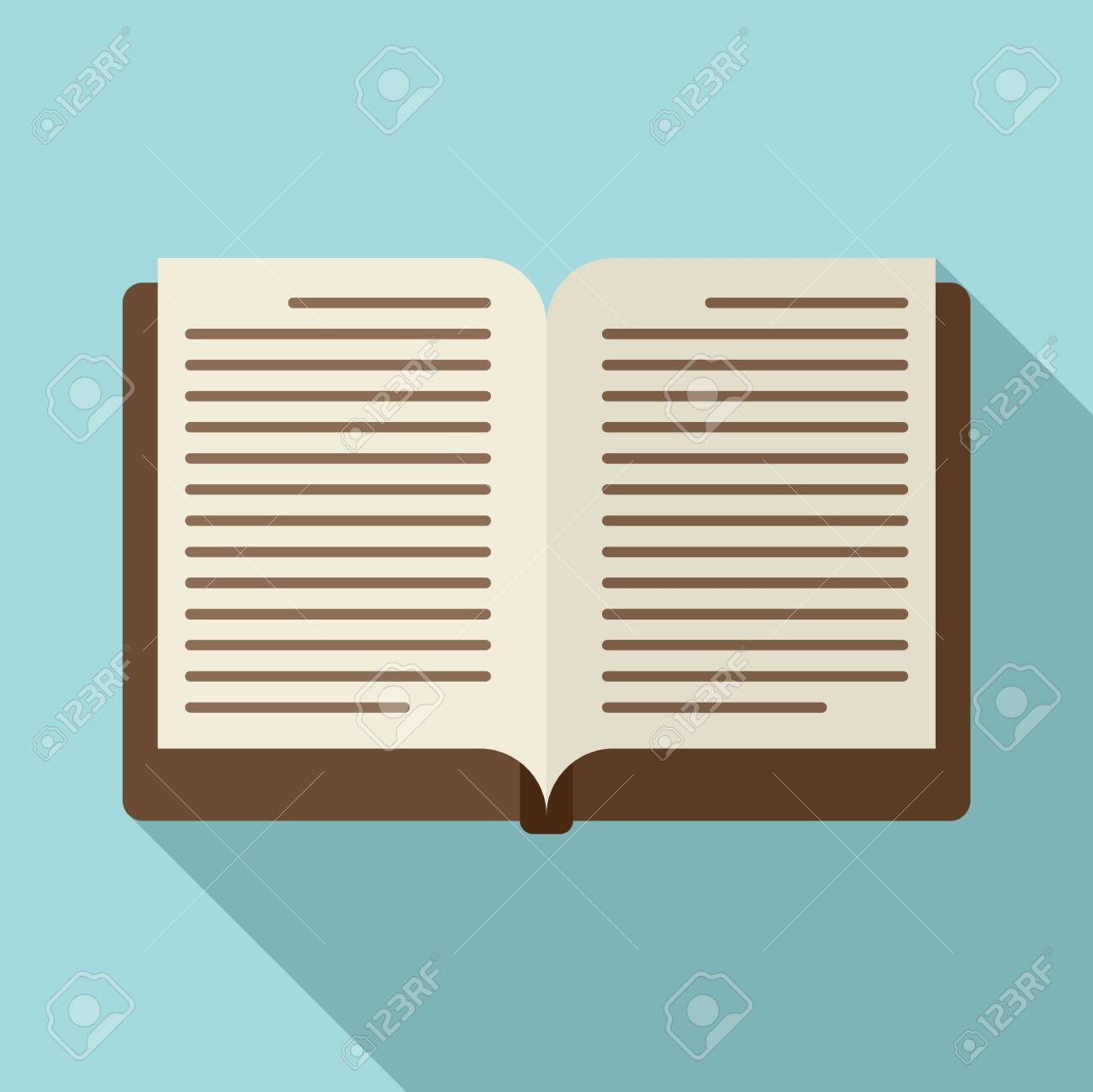 Open Book Icon Flat Illustration Of Open Book Vector Icon For Royalty Free Cliparts Vectors And Stock Illustration Image 144714937