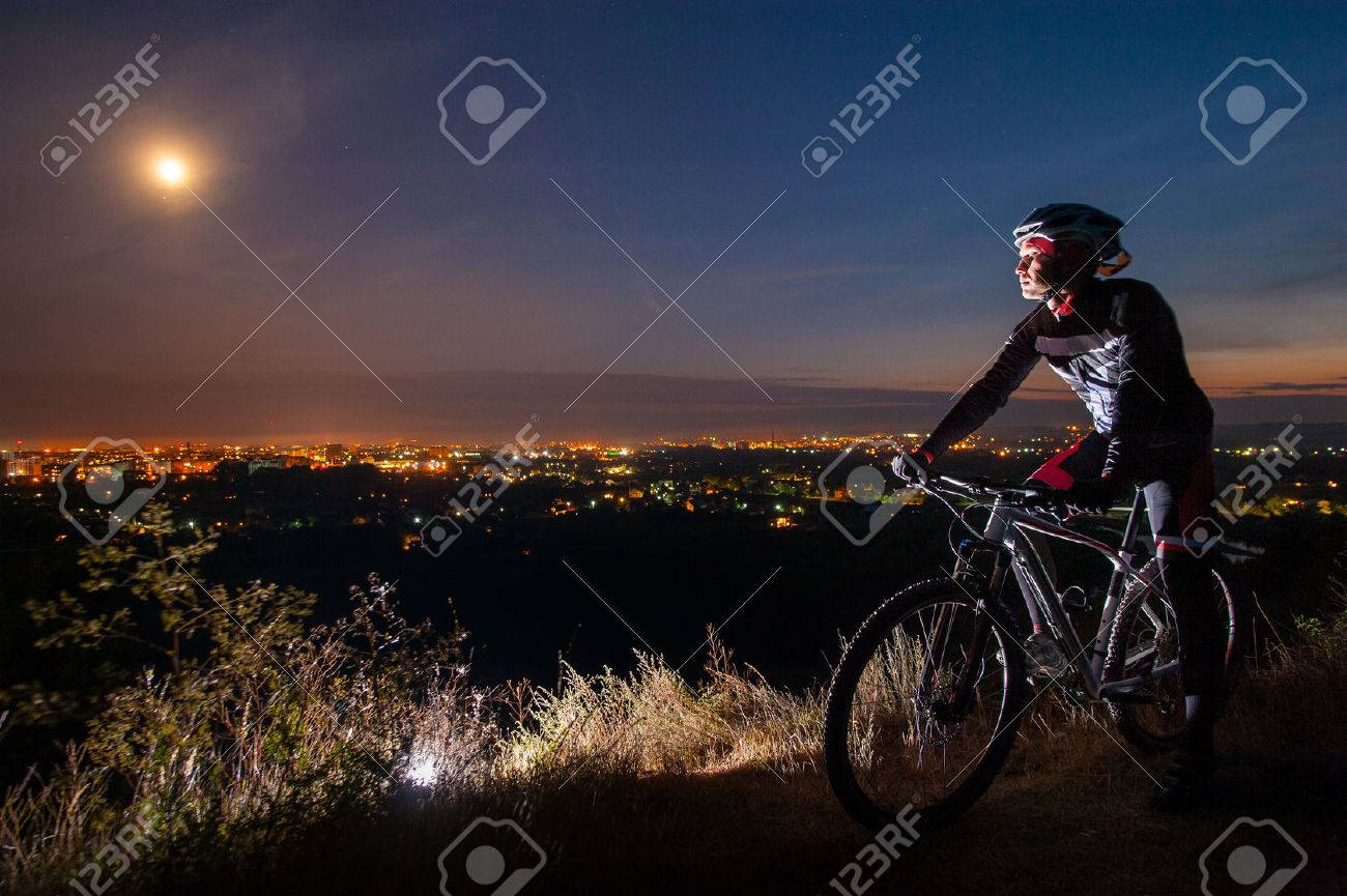 night mountain biking