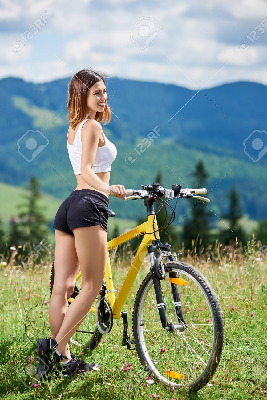 girl on mountain bike