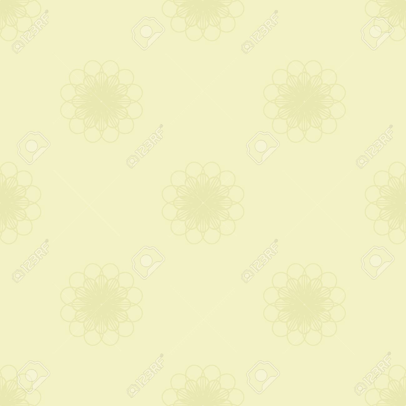 Pale Yellow Flowers Seamless Pattern. Repeating Floral Background. Vector  Royalty Free SVG, Cliparts, Vectors, And Stock Illustration. Image 80951157.