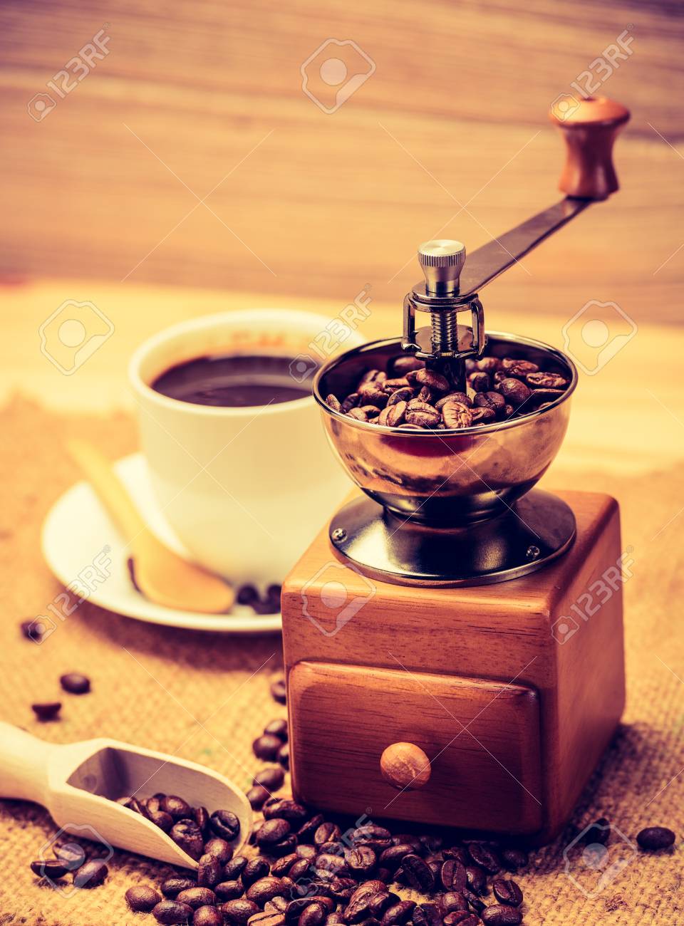 antique coffee grinders with