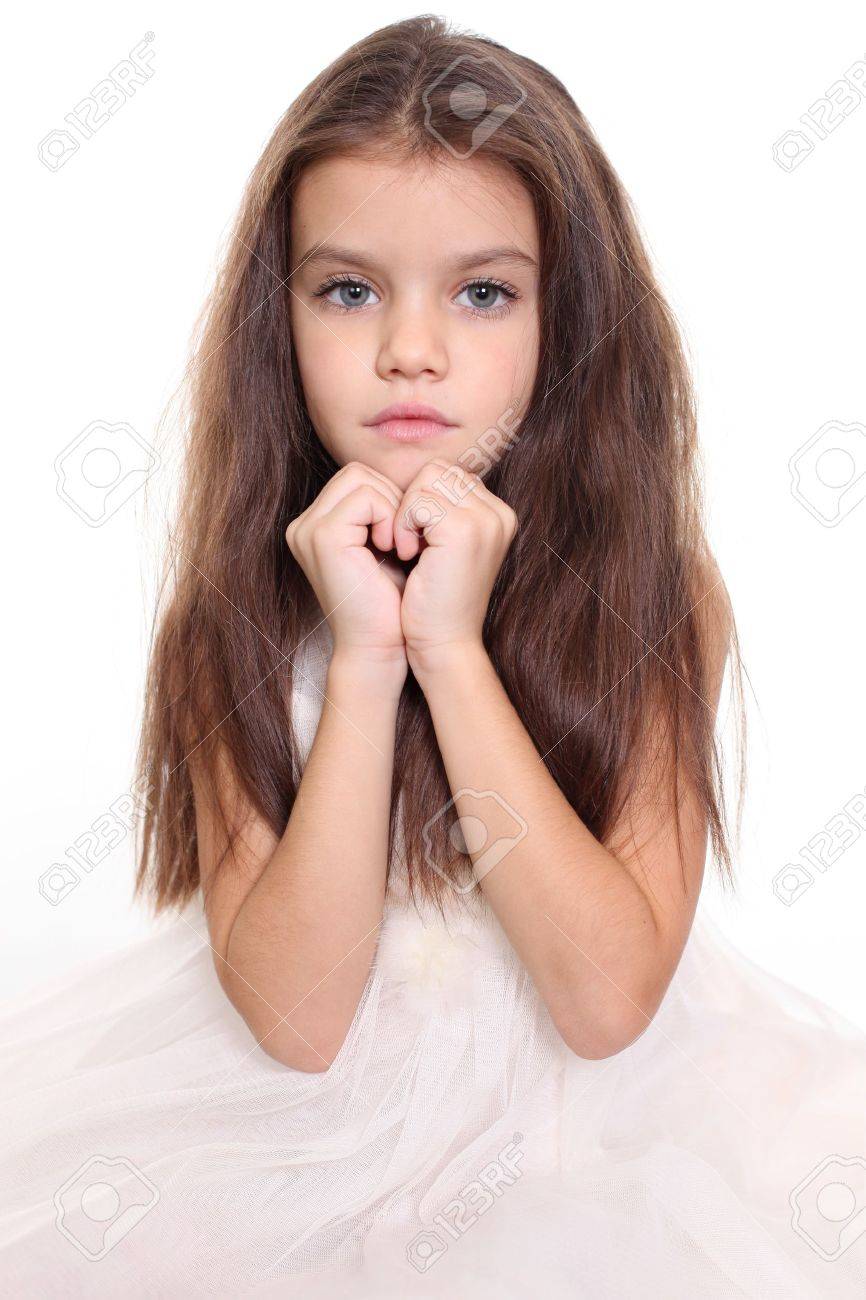 かわいい女の子のポートレート クローズ アップ の写真素材 画像素材 Image