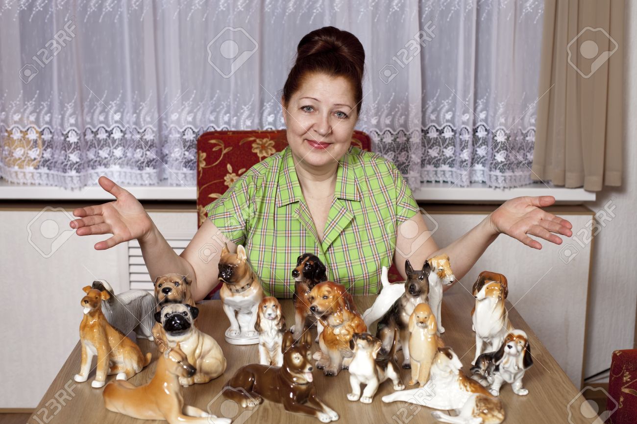 dog porcelain figurines