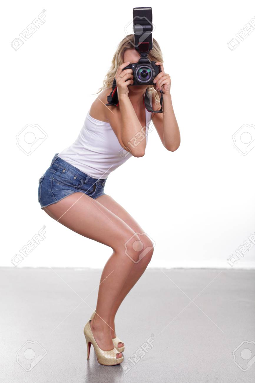 sexy lady photographer Pulling my gay rod