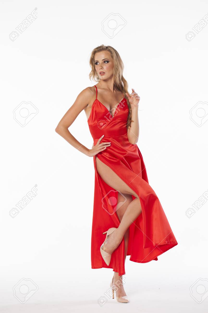 Young Beautiful Happy Blonde Woman In 