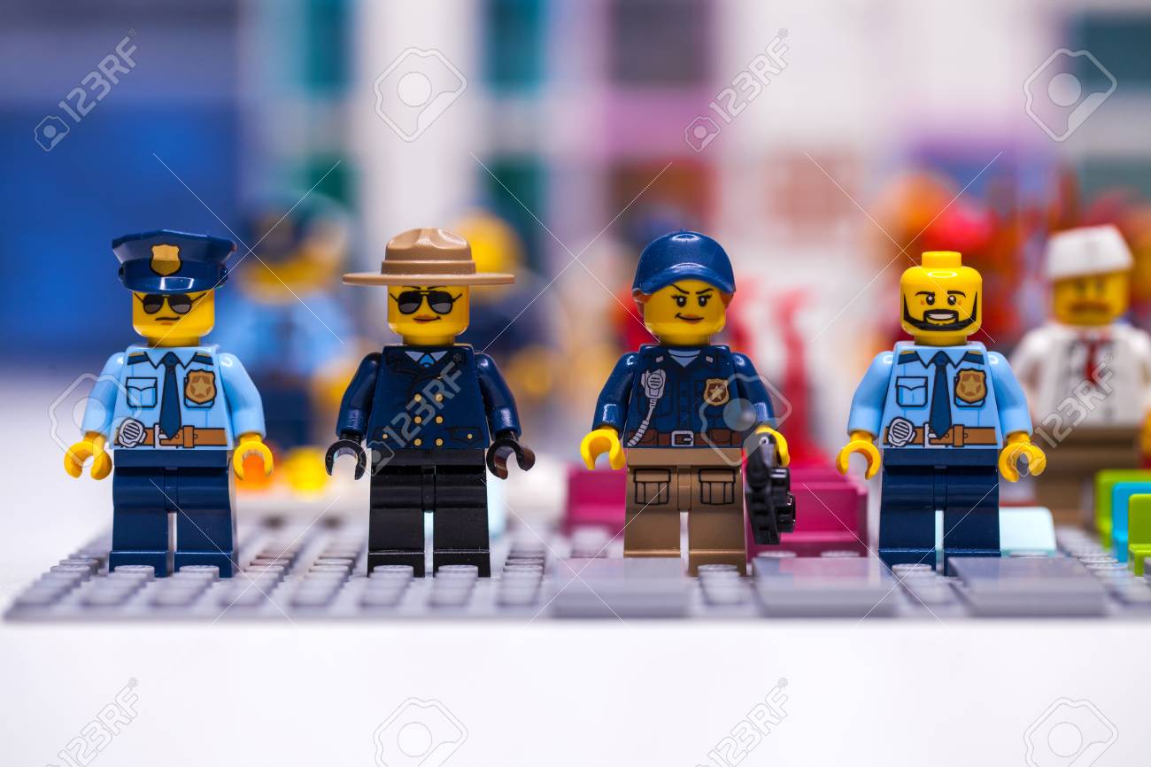 RUSSIA, SAMARA, DECEMBER 18, 2019. Constructor Lego City Police.. Stock Photo, Picture And Royalty Free Image. Image 136065498.