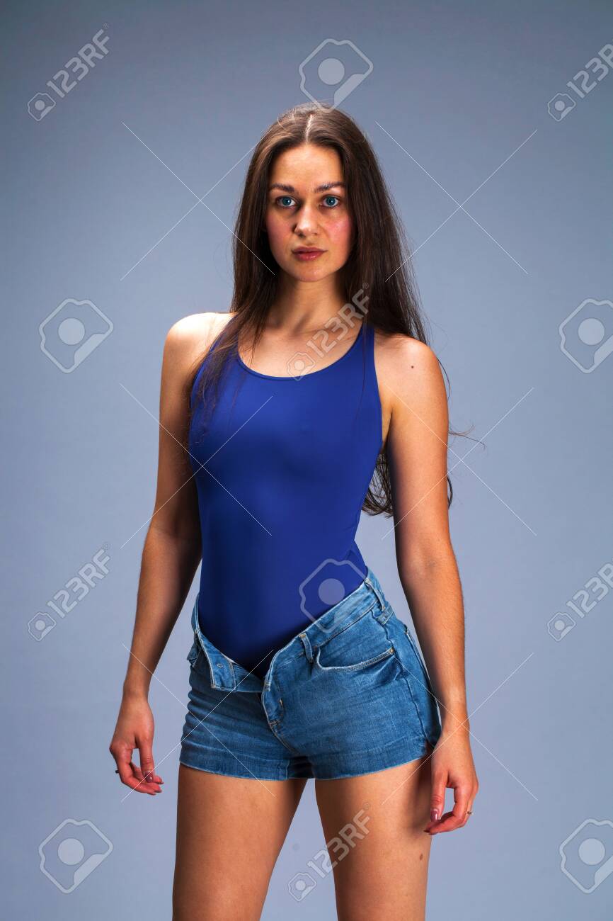 jean short bathing suit