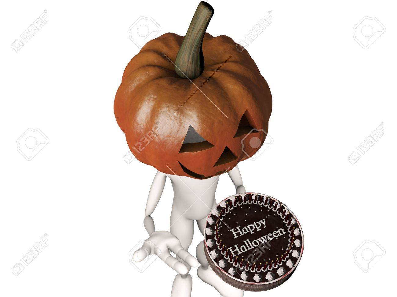 pumpkin man with a big cake say happy halloween stock photo 10747007 - Pictures That Say Happy Halloween pumpkin man with a big cake say happy halloween stock photo 10747007 - Pictures That Say Happy Halloween