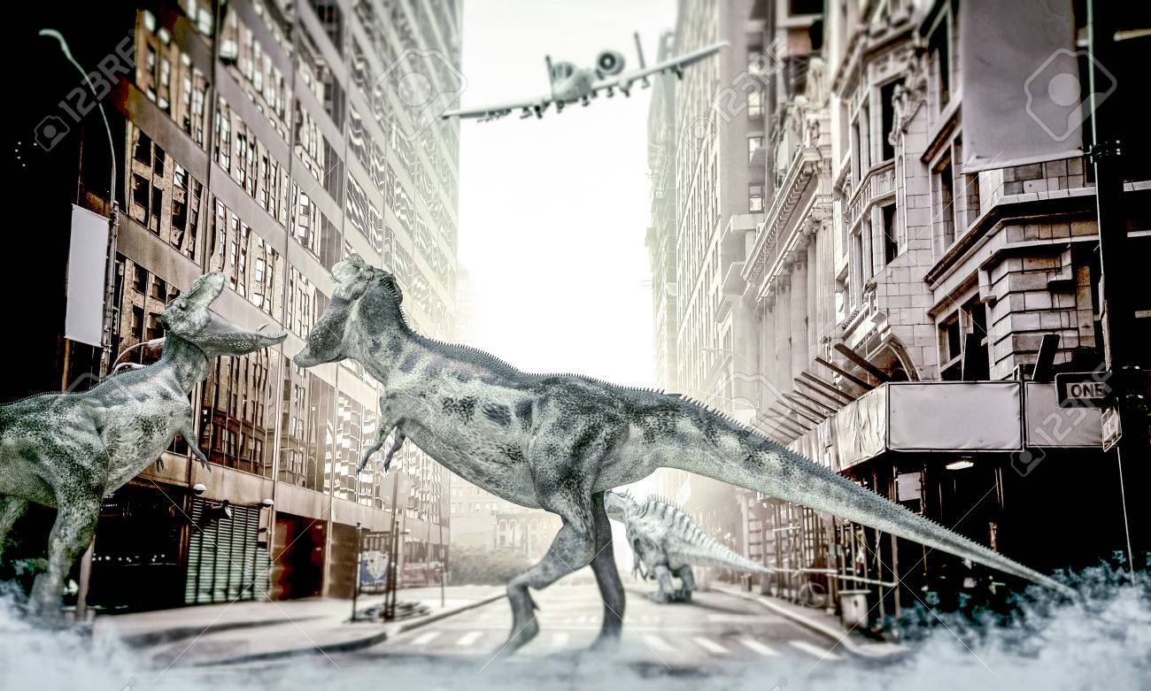 Dinosaur in the City
