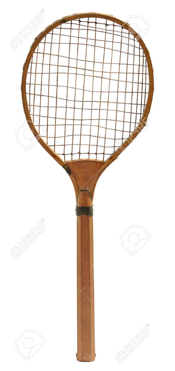 raquette de tennis en bois