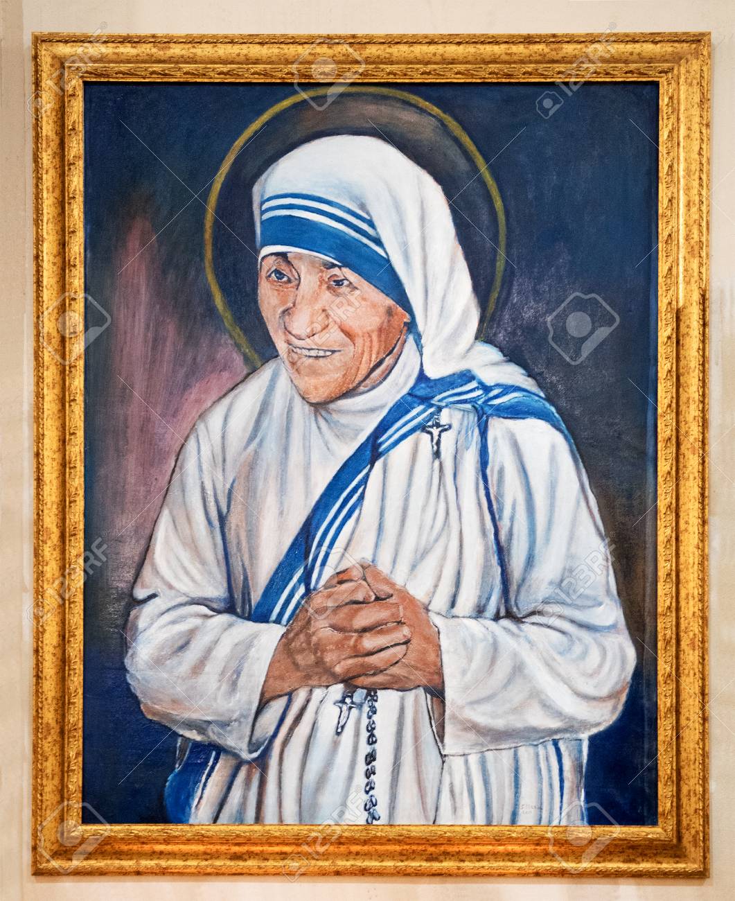 Portrait Of Madre Teresa Di Calcutta Mother Teresa Or Saint Stock Photo Picture And Royalty Free Image Image