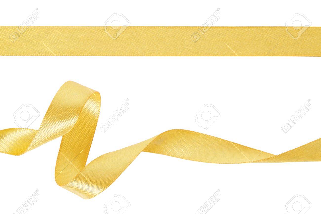 gold ribbon set on