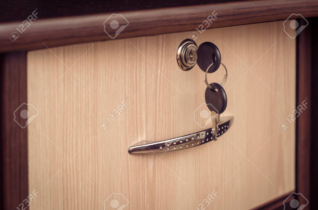 Bedside Table With Lockable Drawer And Key Stock Photo Picture And Royalty Free Image Image 78078095