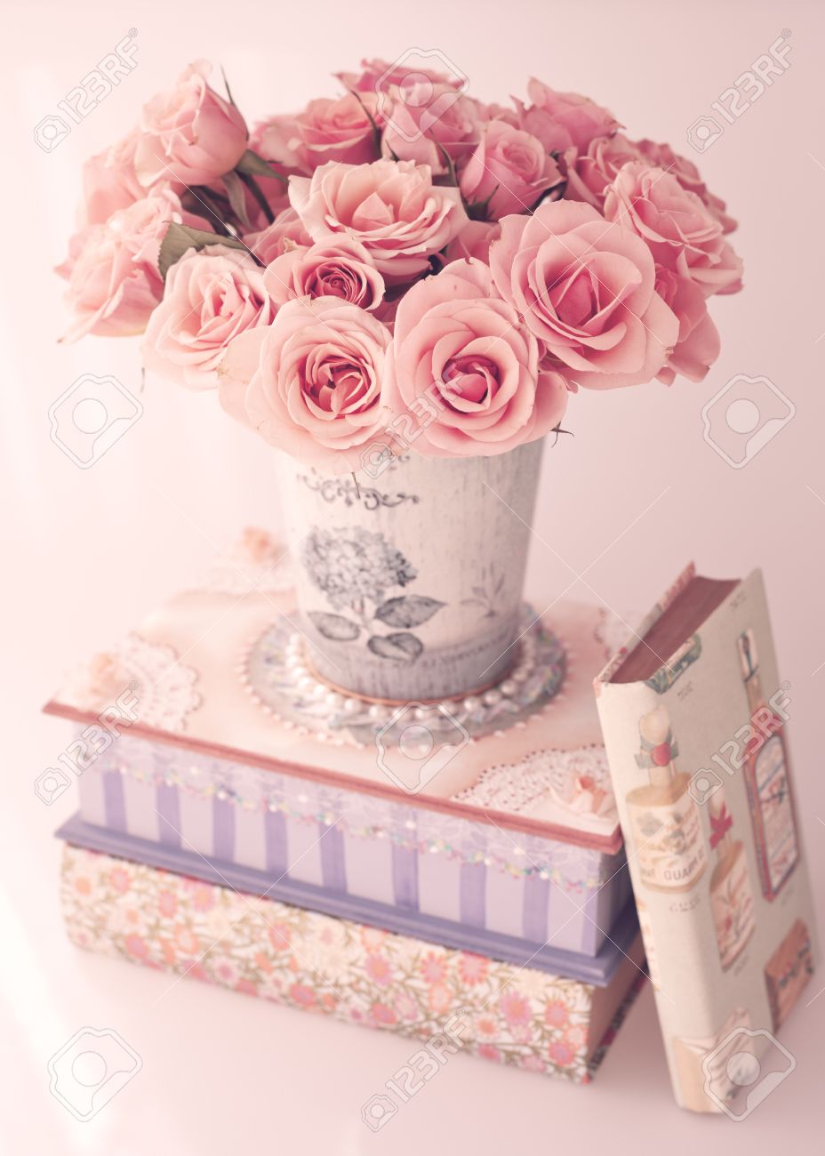 vintage roses in a